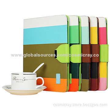Universal Leather Cases for iPad Air, iPad Mini, iPad 2/3/4, Tablet PCs, Smart Cover Function